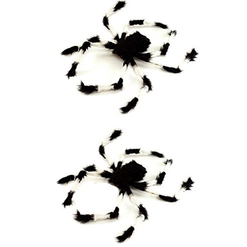 대형 거미 모형 소품, 블랙 + 화이트, 2개