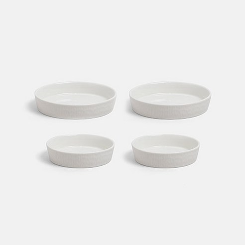 마리아꾸르끼 휘빈카 중 + 소 찬기 세트, 루미 화이트, 2세트
