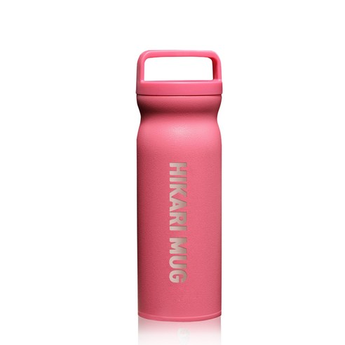 히카리 스텐 대용량 진공 보온보냉병, 핑크, 720ml