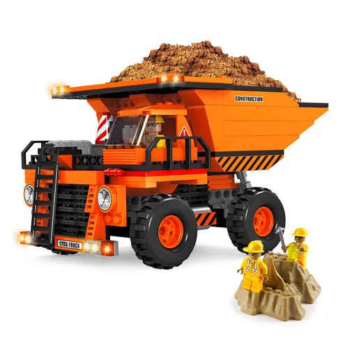 AUSINI Construction 덤프 트록 레고호환블록 SA29604, 혼합색상