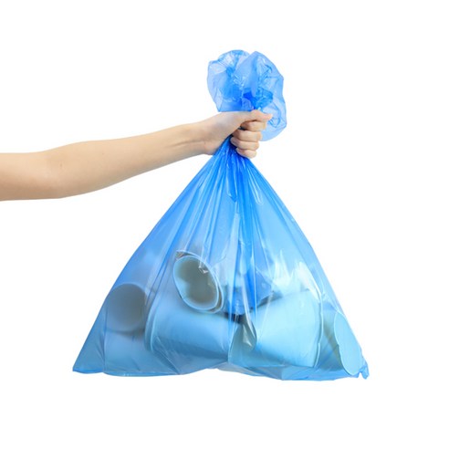 네이쳐리빙 모던데일 분리수거함 비닐봉투 청색, 27L, 1개