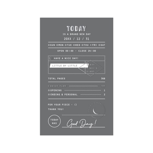 7321디자인 2021 슬리핑피스 데일리 다이어리 vol.2 날짜형, 스톤