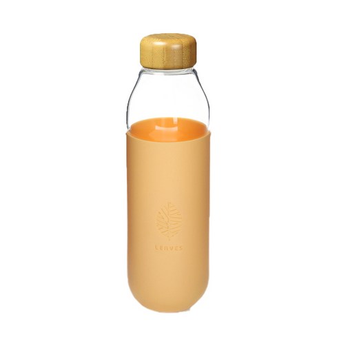 Leaves 유리 컬러드 텀블러, Mango, 500ml
