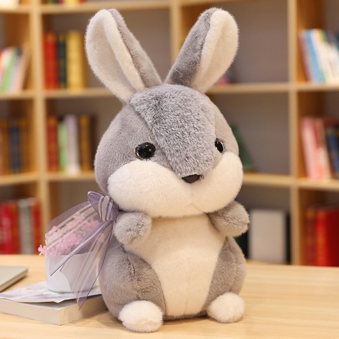가팡 토끼 인형쿠션, 그레이