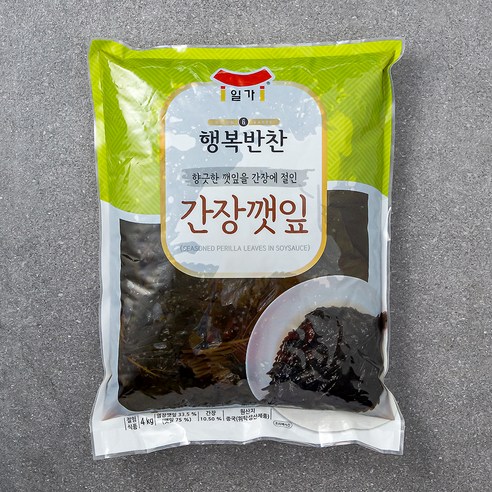 일가 행복반찬 간장깻잎, 4kg, 1개