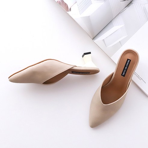 멜팅나인 여성용 SB에리카누박 뮬슬리퍼 6cm