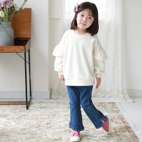아동용 쁘띠 9부 부츠컷 청바지