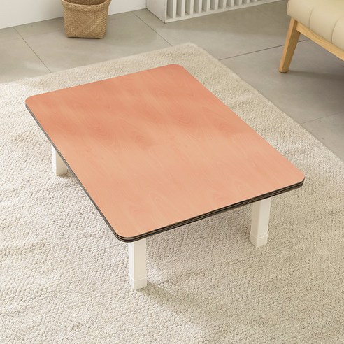 좌식 접이식 테이블 800 x 600 mm, 망펄 + 화이트(다리)