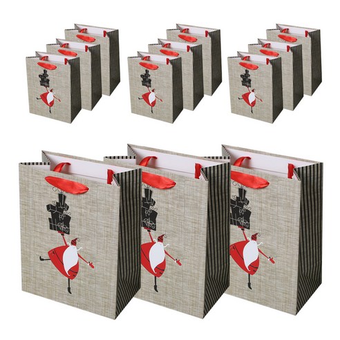 리드홈 크리스마스 선물 쇼핑백 12p, 산타선물