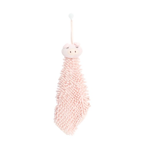 한림리빙 pastello 극세사 애니멀 주방 핸드 타올, PINK, 1개
