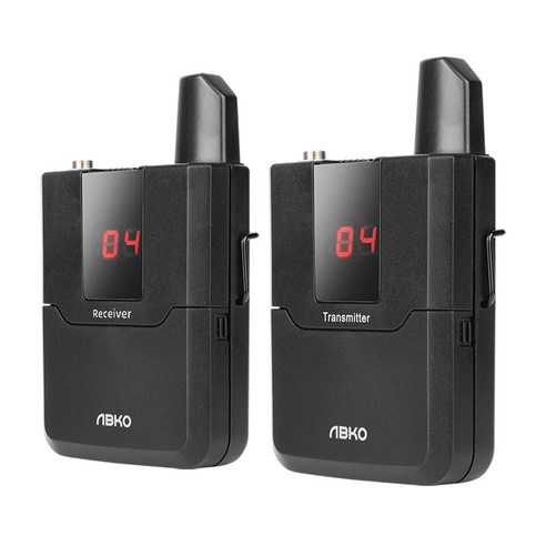 앱코 WMP1 UHF 무선 송신기 + 수신기 마이크 세트, 송신기(WMP1R), 수신기(WMP1T), 1세트