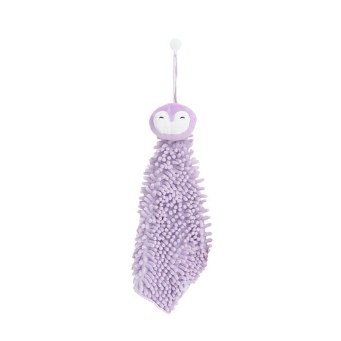 한림리빙 pastello 극세사 애니멀 주방 핸드 타올, PURPLE, 1개