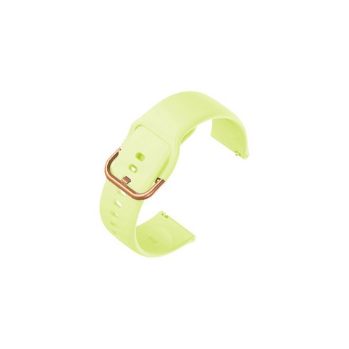 비쉐르 골드 버클 라운드 V2 갤럭시워치 3 실리콘 밴드 스트랩 (41mm 호환 가능), 옐로우, 1개