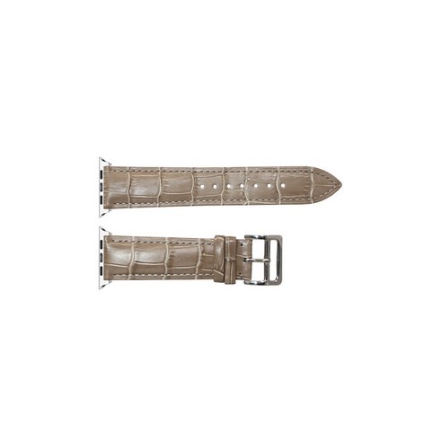비쉐르 애플워치 5 크로커 레더 밴드 스트랩 40mm, 베이지, 1개