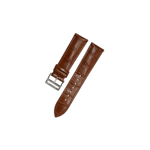 비쉐르 갤럭시워치 3 41mm 크로커 레더 밴드 스트랩, 브라운, 1개