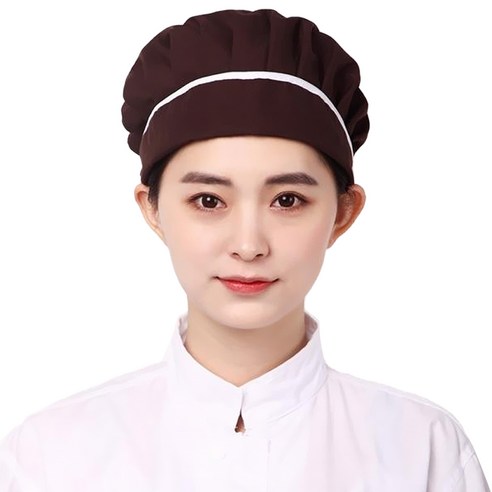마켓에이 주방 위생모, 브라운, 3개