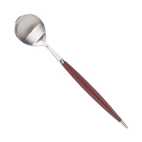백산 몽블랑 큐티 수저 21.5cm, 레드, 1개