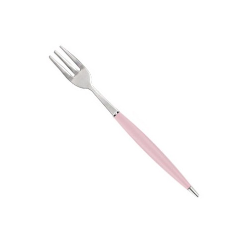 백산 국산 몽블랑 큐티 티포크 14.3cm, 핑크, 1개