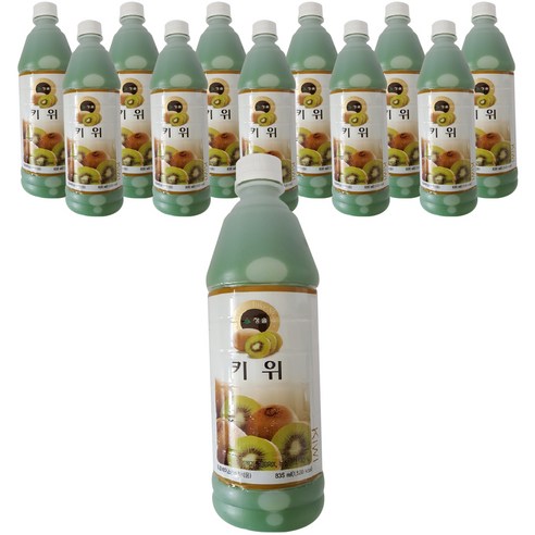 청솔 키위 음료베이스 835ml, 12개