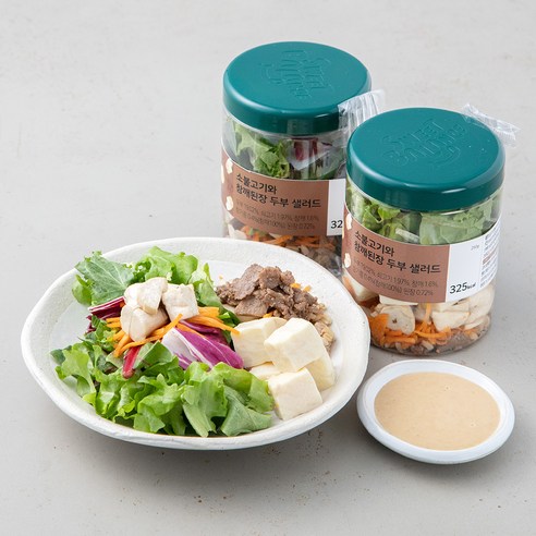 소불고기 참깨된장 두부 샐러드, 250g, 2개
