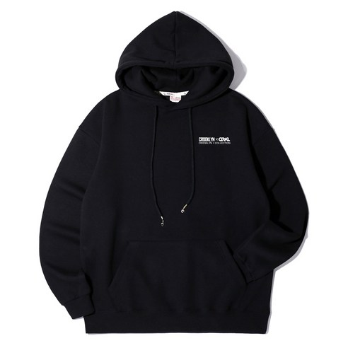크루클린 그라운드 플랜 오버핏 기모 후드티 hrl-960