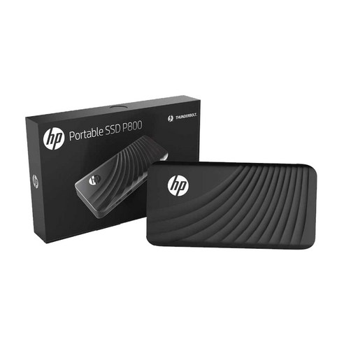 HP Portable 썬더볼트3 외장SSD P800, 512GB, 블랙