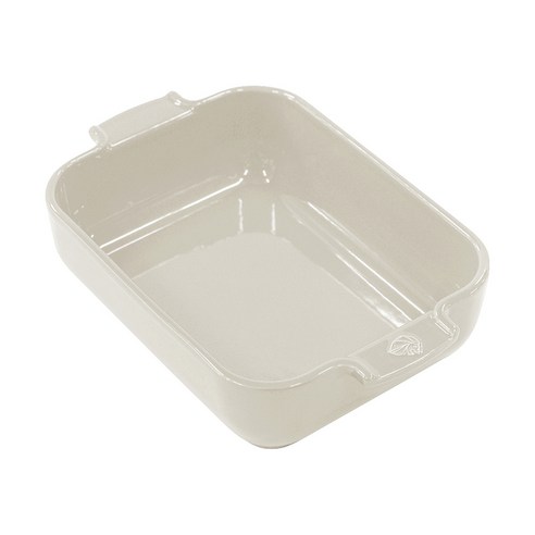 PEUGEOT 아폴리아 세라믹 직사각 베이커 오븐접시 40cm, 크림, 1개
