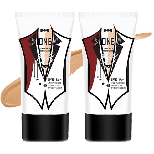 시오뉴 킹스로드 셋팅핏 비비크림 40ml, 25호 샌드 어두운피부톤, 2개
