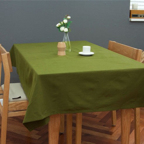더스케치 Kitchen Point 모던 보테니컬 스타일 식탁보 03 미카엘, 그린, 2인(130 x 108 cm)