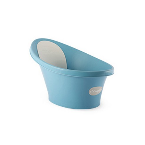 슈너글 온도감지 플러그 유아욕조, 파우더 블루