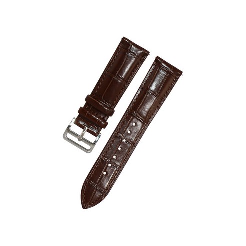 비쉐르 크로커 갤럭시워치 3 레더 밴드 스트랩 (45mm 호환 가능), 다크브라운, 1개