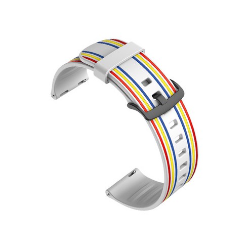 비쉐르 쓰리테일 갤럭시 워치 2 실리콘 밴드 스트랩 44mm, 화이트, 1개