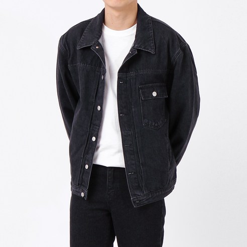 더스토리 워싱 데님 자켓