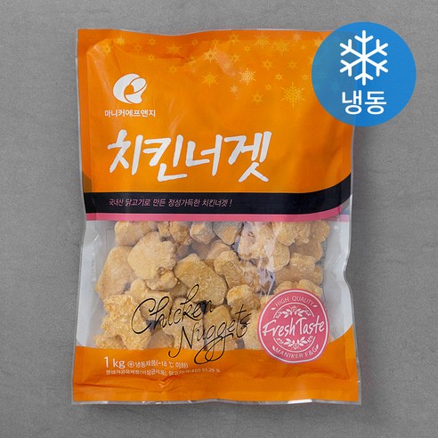 마니커에프앤지 치킨너겟 (냉동), 1kg, 2개