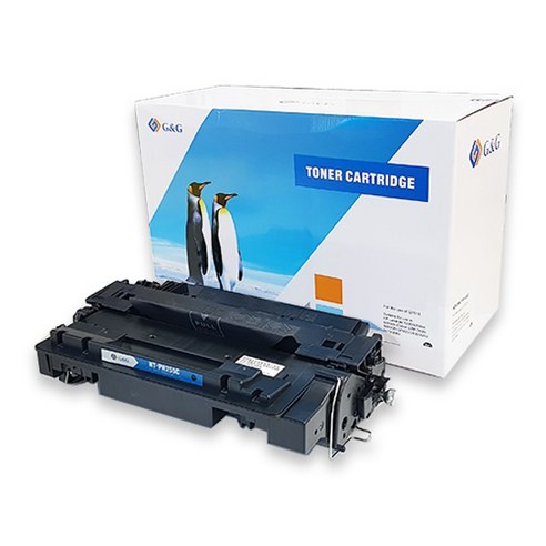 지앤지 HP CE255A 호환토너, 1개, 검정