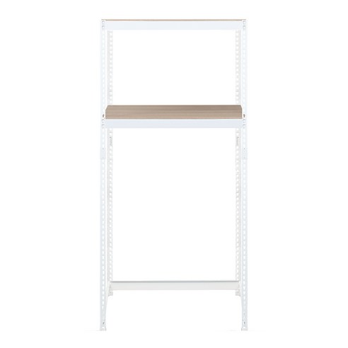 스피드랙 V2 2단 선반 900 x 400 x 2100 mm, 화이트(앵글)
