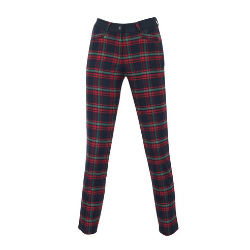 페라어스 여성용 타탄체크 모직 골프 바지 APBU8131FW0