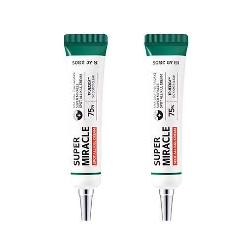 썸바이미 아하 바하 파하 14 데이즈 슈퍼 미라클 스팟 올킬 크림, 30ml, 2개