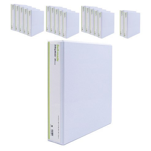 희망사무포인트 A4 D링 바인더 BW927, 백색, 18개