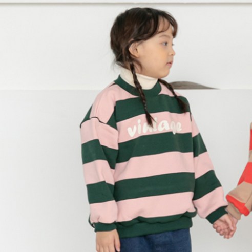바브키즈 아동용 빈티지 맨투맨