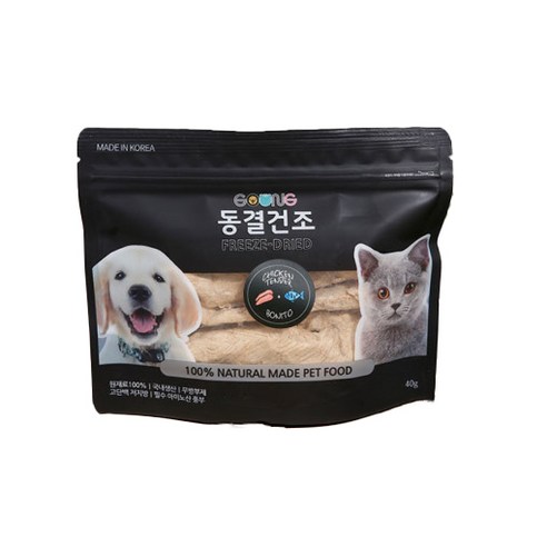 궁 반려동물 닭안심 동결건조 간식 40g, 가씨오부시맛, 1개