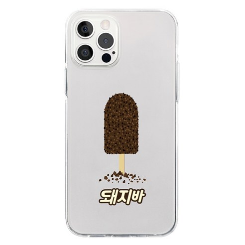 롯데푸드 케이스갤러리 돼지바 투명 젤리 휴대폰 케이스