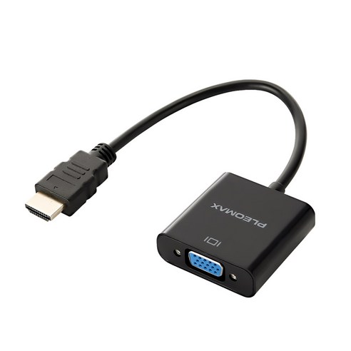 플레오맥스 HDMI M TO VGA F 컨버터 IT-HV01, 1개, 길이 17cm 
PC부품