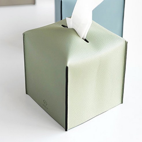 인바이트엘 엣지 레더 플레인 티슈커버, JADE GREEN