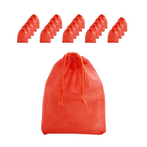 컬러 부직포 복주머니 더스트백 15 x 18 cm, 주황, 50개