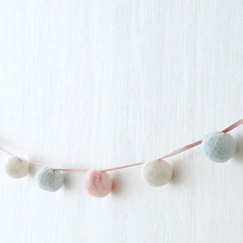 데코토닉 소프트 폼폼 가랜드 B타입 벽장식