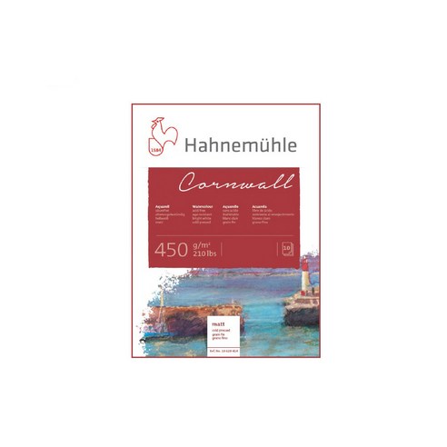 하네뮬레 콘월 수채화지 중목 matt 10매 450g, 1개