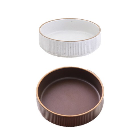 로얄베일 라포레 찬기 12.5cm, 스노우화이트, 소일브라운, 2개