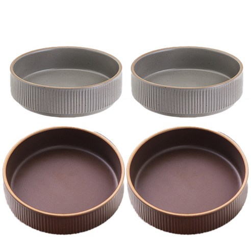 로얄베일 라포레 찬기 12.5cm, 소일브라운, 스톤그레이, 4개