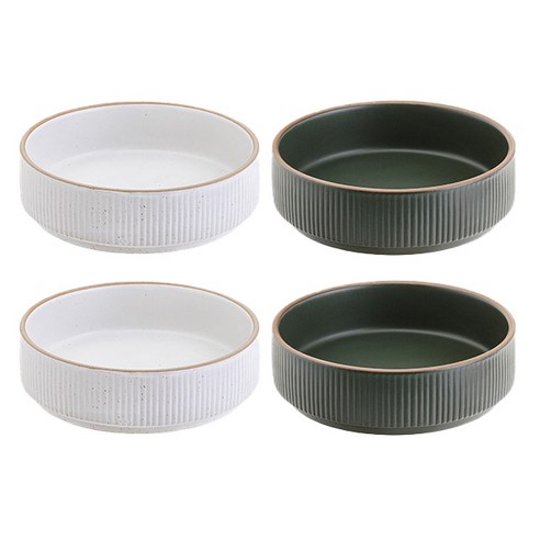 로얄베일 라포레 찬기 10.5cm, 스노우화이트, 우드그린, 4개